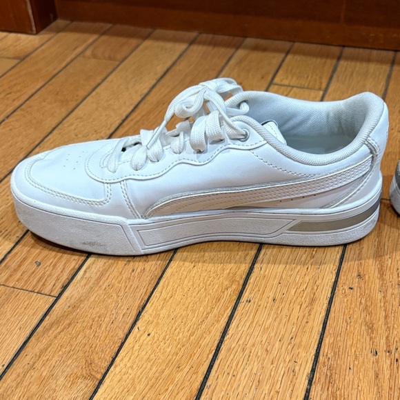 Puma White Athletic Shoes - Picture 3 of 6